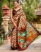Beige Khadi Printed Saree for Elegant Ethnic & Daily Wear - Image 3