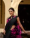 Black Khadi Saree for Classic Ethnic & Everyday Wear - Image 2