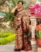 Beige Khadi Printed Saree for Elegant Ethnic & Daily Wear - Image 5
