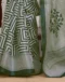 Dark Green Khadi Printed Saree for Elegant Ethnic & Daily Wear - Image 5